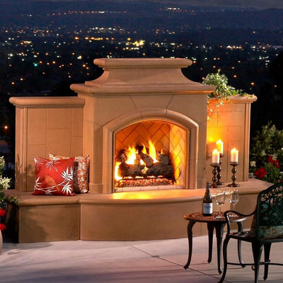 AFD 168-05-X-SD-XXC Grand Mariposa Sedona Vent-Free Outdoor Fireplace