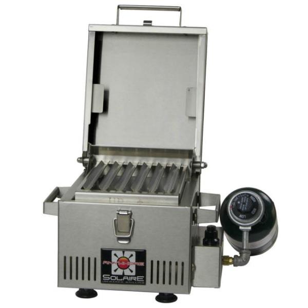 Solaire SOL-IR8A Anywhere Mini 11" Stainless Steel Personal Infrared Gas Grill