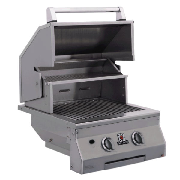 Solaire SOL-IRBQ-21GIR 21" Stainless Steel 2 Burner Built-In Infrared Gas Grill