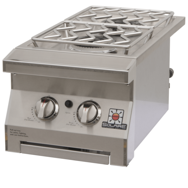 Solaire SOL-IRSB-14 13&quot; Stainless Steel Built-In Double Side Burner