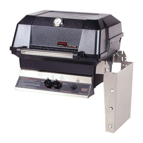 MHP JNR4 Stainless Steel Gas Grill on Stainless Steel Cart w/ Stainless Steel Grids