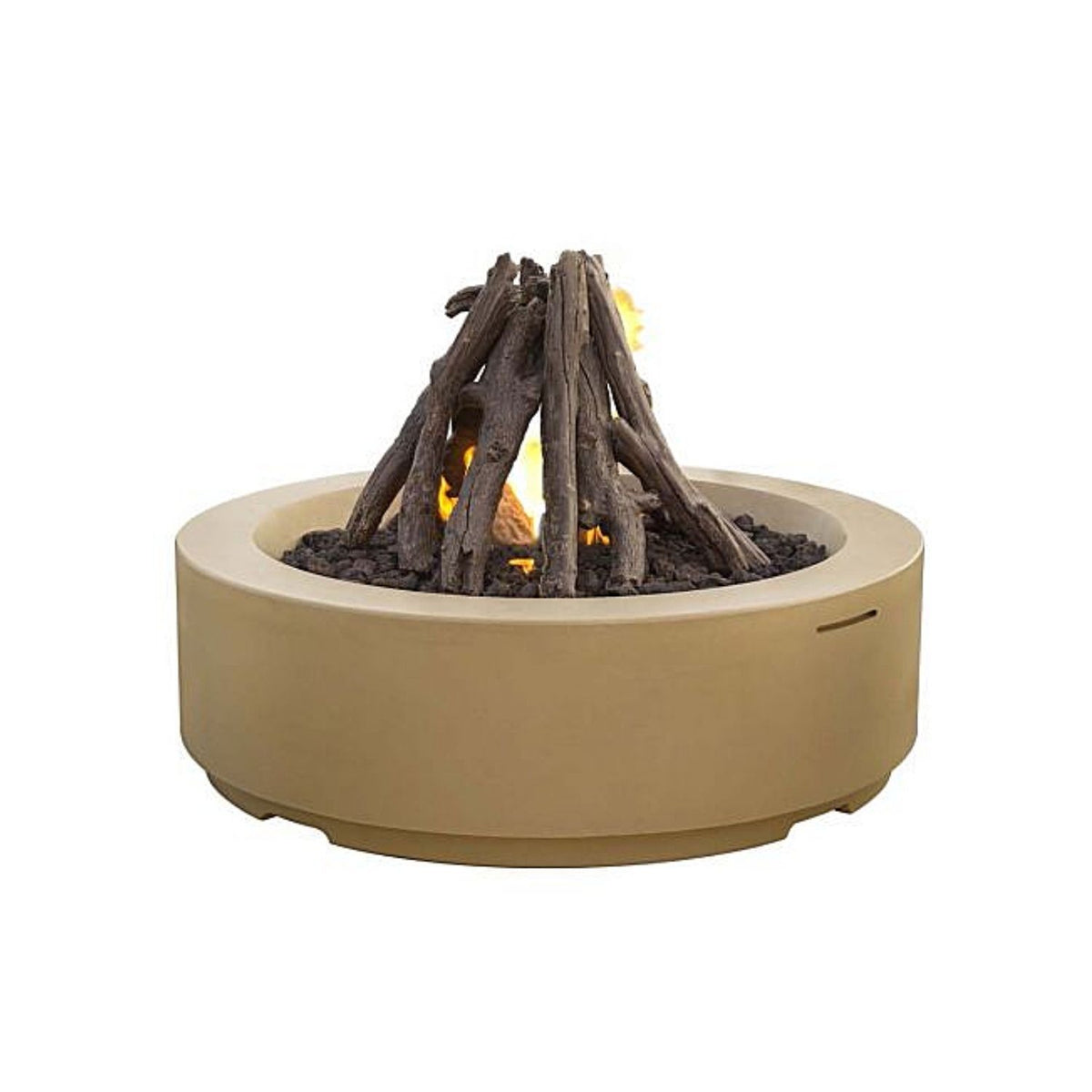 American Fyre Designs 686-M6 Louvre Round 48&quot; Café Blanco Fire Pit