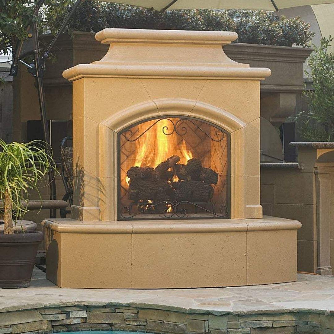 AFD 073-02-X-CB-XXC Standard Mariposa Café Blanco Vented Fireplace