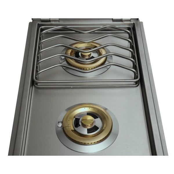 RCS Grill Cutlass RDB1 13" Stainless Steel Double Side Slide-In Burner