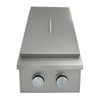 RCS Grill Premier RJCSSB 12" Stainless Steel Double Side Burner w/ Lid
