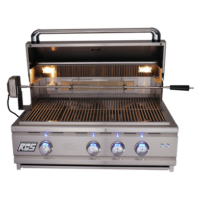 RCS Grill Cutlass Pro RON30A 30" Stainless Steel Built-In Gas Grill w/ Blue LED Light