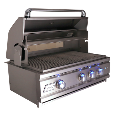 RCS Grill Cutlass Pro RON30A 30" Stainless Steel Built-In Gas Grill w/ Blue LED Light