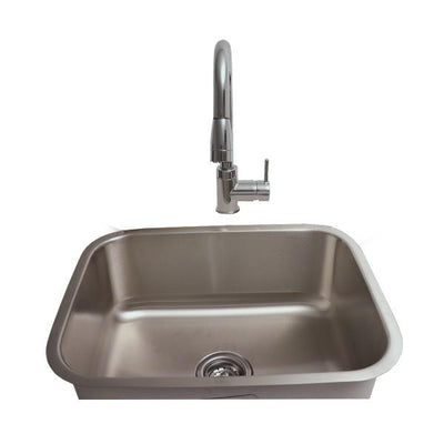 RCS Grill RSNK2 23" Stainless Undermount Sink and Faucet w/ Strainer
