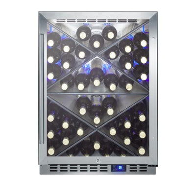 Summit SCR611GLOSX 24" Stainless Steel 5.0 cu.ft Outdoor Commercial Wine Cellar