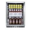 Summit SCR611GLOS 24" Stainless Steel 5.0 cu.ft. Commercial Outdoor Rated Beverage Center