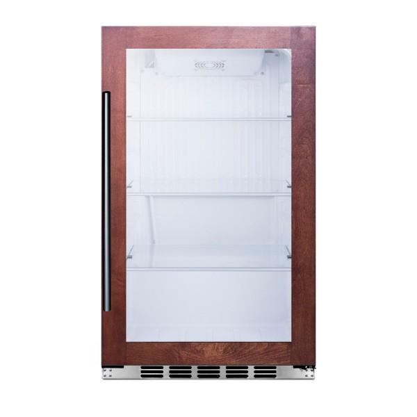 Summit SPR489OSCSSPNR 19&quot; Glass 3.13 cu.ft. Indoor/Outdoor Beverage Cooler