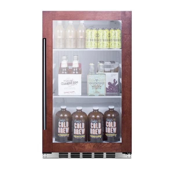 Summit SPR489OSCSSPNR 19" Glass 3.13 cu.ft. Indoor/Outdoor Beverage Cooler