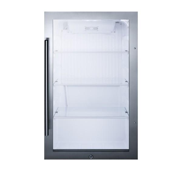 Summit SPR489OS 19&quot; Glass 3.13 cu.ft. Indoor/Outdoor Beverage Cooler