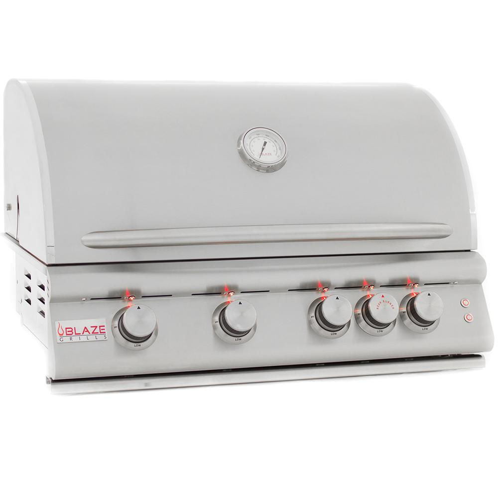 Blaze Grills 32" 4 Burner LTE Built-In Gas Grill with Rear Burner BLZ-4LTE