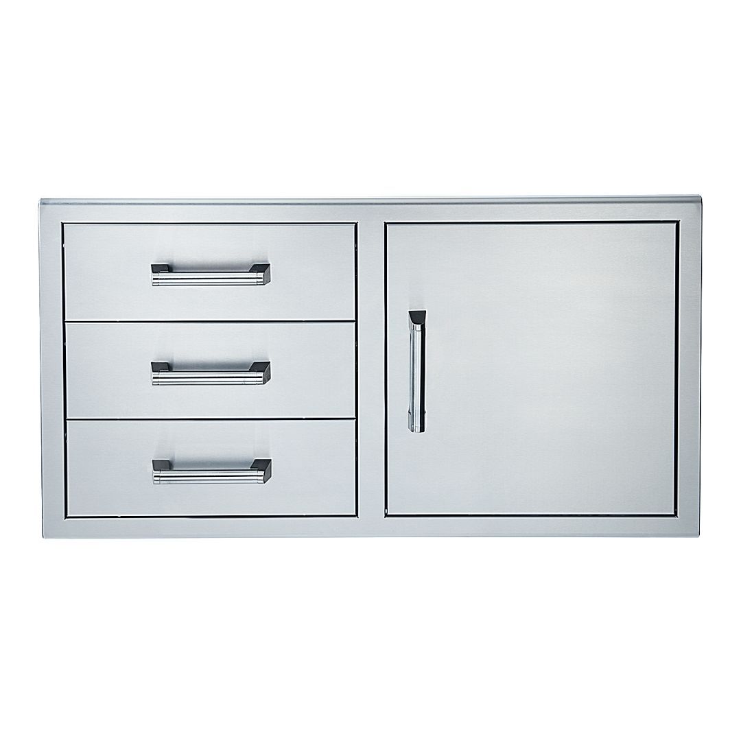 Broilmaster BSAW4222SD 42&quot; Single Door with Triple Drawer Set