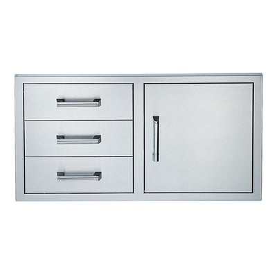 Broilmaster BSAW4222SD 42" Single Door with Triple Drawer Set