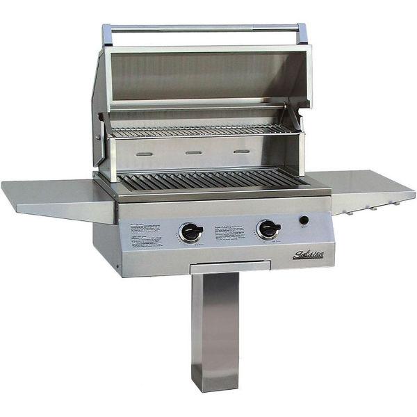 Solaire SOL-AGBQ-27GIR-IGP 27&quot; Stainless Steel Infrared Gas Grill on In-Ground Post