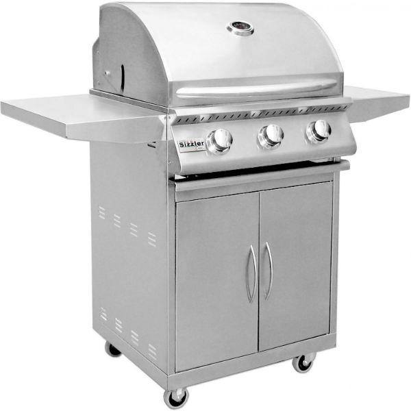 Summerset Sizzler SIZ26 26&quot; Stainless Steel 3 Burner Freestanding Gas Grill