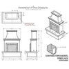 AFD 145-11-A-WC-RBC Contractor's Model w/ Moulding Vent-Free Fireplace