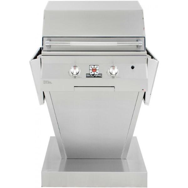 Solaire SOL-AGBQ-27GIR-PED 27&quot; Stainless Steel Freestanding Infrared Gas Grill