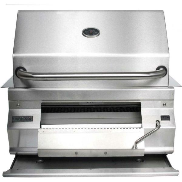 Fire Magic 24" Stainless Steel Built In Charcoal Grill w/ Warming Rack 12-SC01C-A