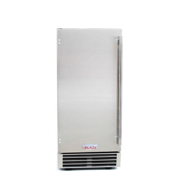 Blaze 15" Stainless Steel 50Lbs Outdoor Ice Maker with Gravity Drain BLZ-ICEMKR-50GR