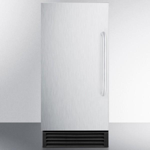 Summit BIM44G 33" Stainless Steel 50 lb. Built-In UL Listed Clear Ice Maker