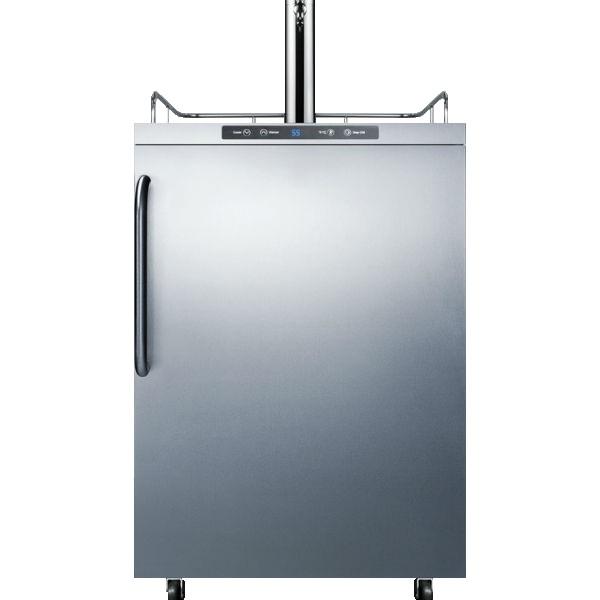 Summit SBC635MOS 24&quot; Stainless Steel Automatic Freestanding Outdoor Kegerator