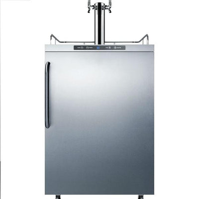 Summit SBC635MOSTWIN 24" Stainless Steel Automatic Freestanding Outdoor Kegerator