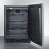 Summit SPR627OSSSHH 24" Outdoor Refrigerator with Recessed LED lighting