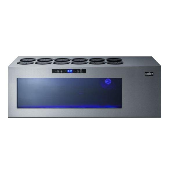 Summit STC12 12.5" Stainless Steel 12 Bottles Wine Chiller w/ Cooling Compressor