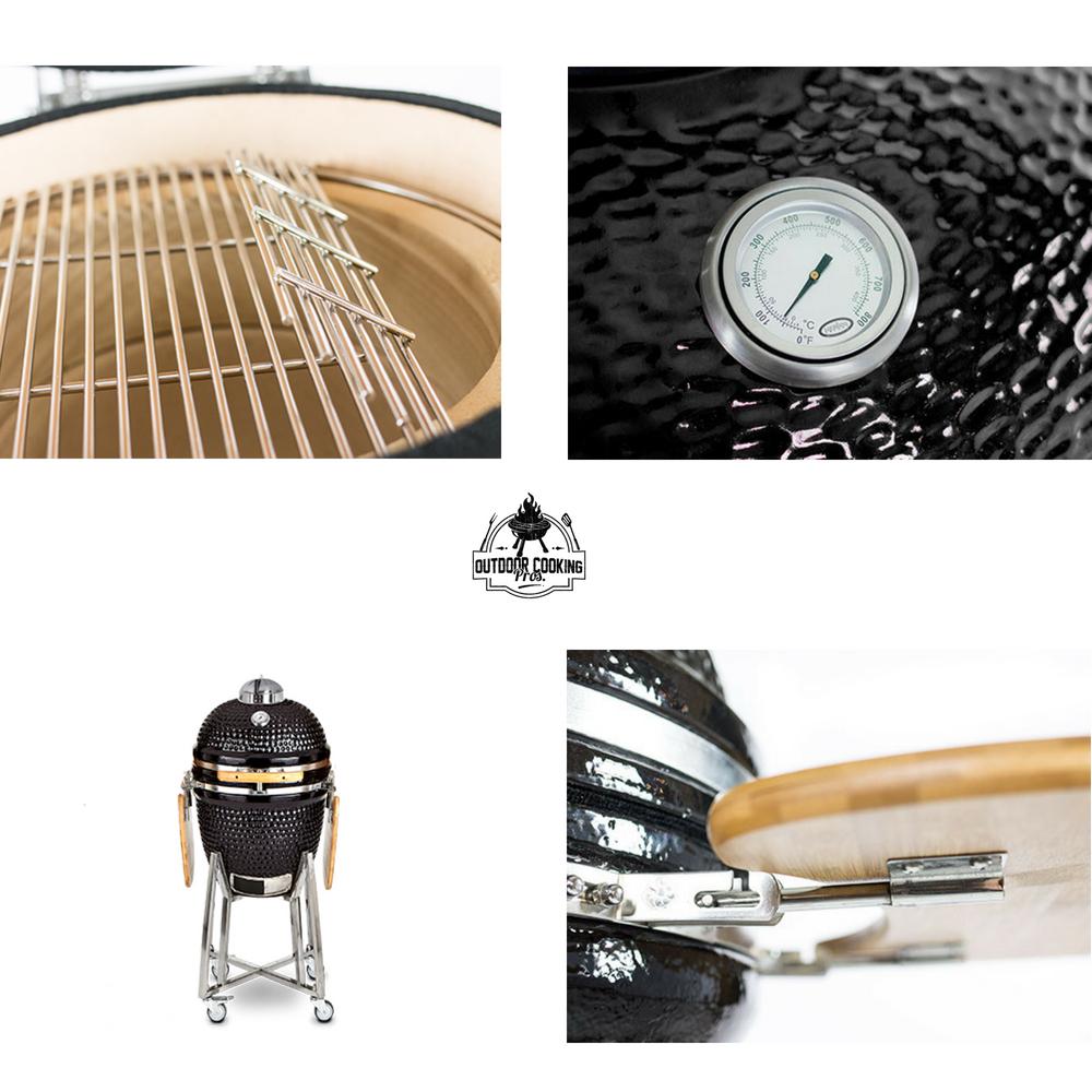 Louisiana Grills 18 Inch Ceramic Kamado Grill Freestanding