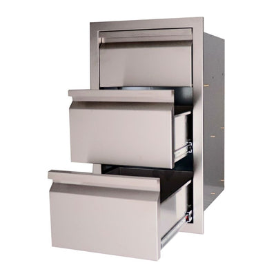 RCS Grill VTHC1 Valiant Series Double Drawer and Paper Towel Holder