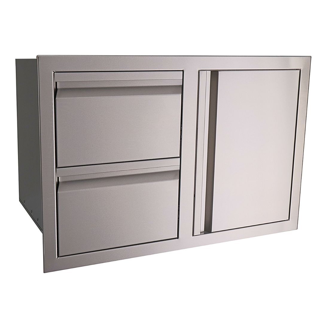 RCS Grill VDC1 Valiant Series Double Drawer and Single Door Combo