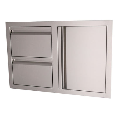 RCS Grill VDC1 Valiant Series Double Drawer and Single Door Combo