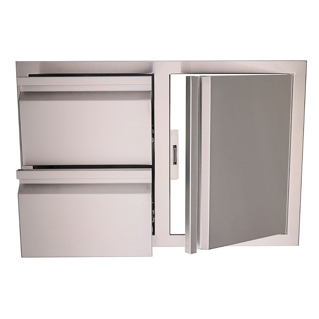 RCS Grill VDC1 Valiant Series Double Drawer and Single Door Combo