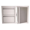 RCS Grill VDC1 Valiant Series Double Drawer and Single Door Combo
