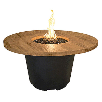 American Fyre Designs 645-M2 Reclaimed Wood Cosmo Round Firetable