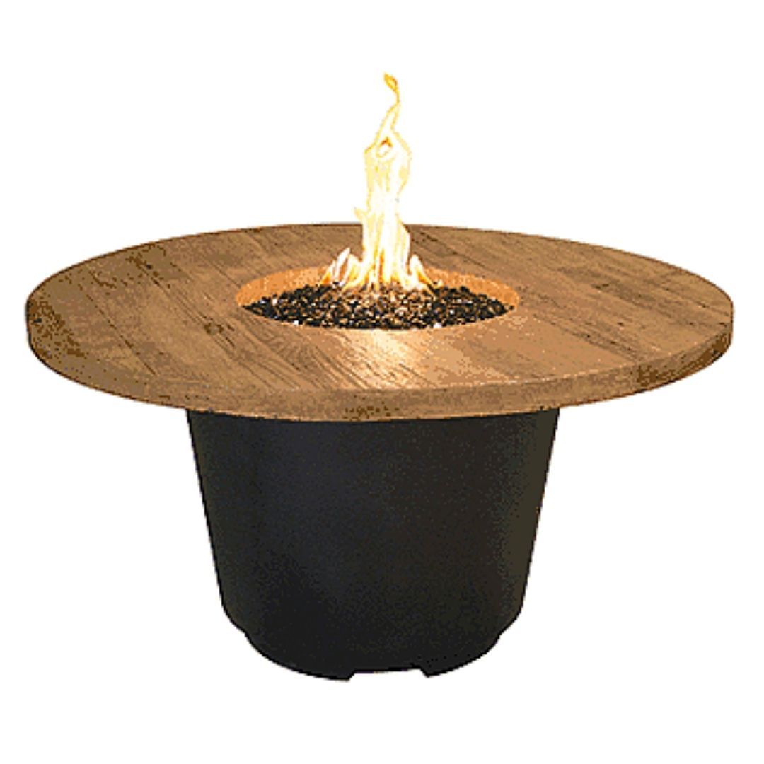 American Fyre Designs 645-F2 Reclaimed Wood Cosmo Round Firetable