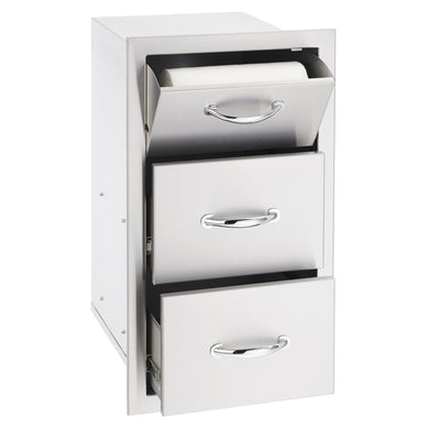 Summerset  Towel/ 2-Drawer Combo in Stainless Steel