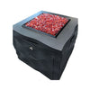 American Fyre Designs 726-BA-M2 Voro Cube Black Lava Firetable