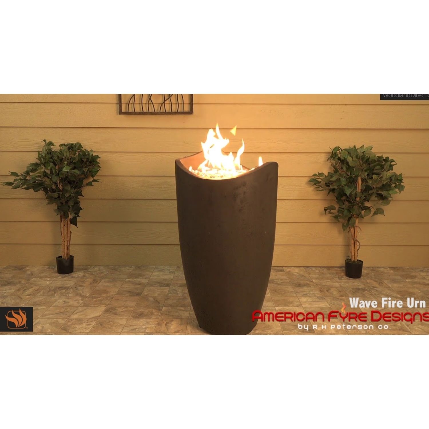 American Fyre Designs 530-BA-M2 Wave Fire Urn with Tank Door